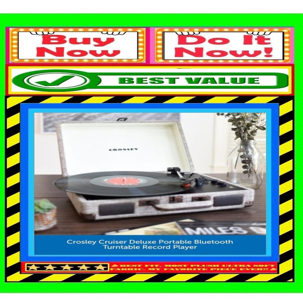 ✅🚨🆕🔴🌸S🌸A🌸L🌸E🌸🔴📢CROSLEY Retro TURNTABLE Deluxe RECORD PLAYER🟢BUY NOW